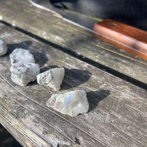 Rainbow moonstone rough/raw crystal pieces
